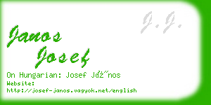 janos josef business card